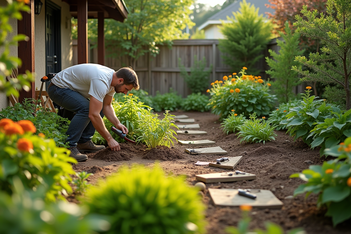 jardin rénové